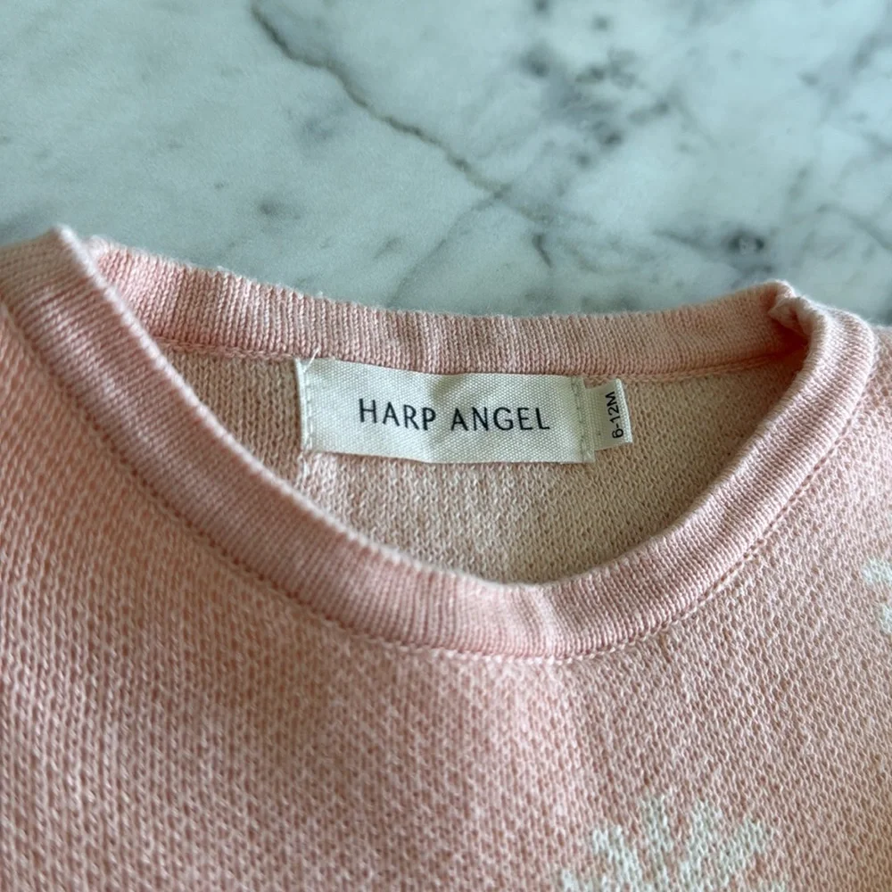 Harp Angel Organic Knit Short Set Size 6-12 Months